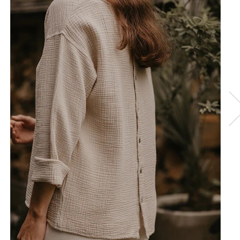 The Simple Folk- The Button Back Top